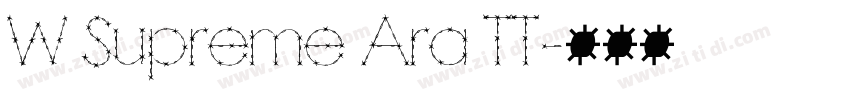 W Supreme Ara TT字体转换